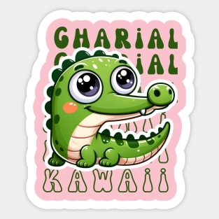 Kawaii Gharial Sticker